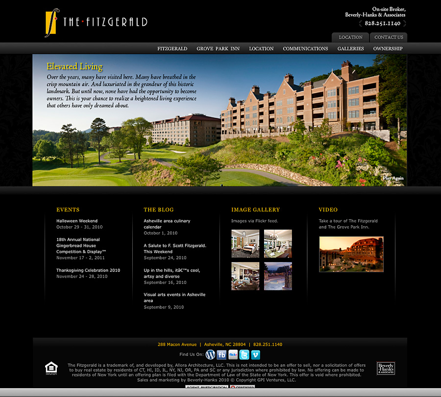 The Fitzgerald - Asheville - Website Design and Development