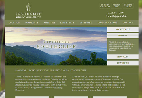 Southcliff Community in Asheville NC - Website