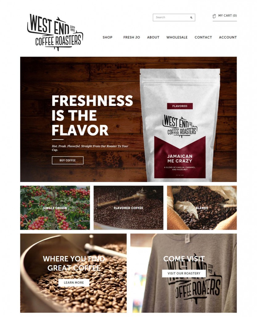 West End Coffee Roasters Home Page