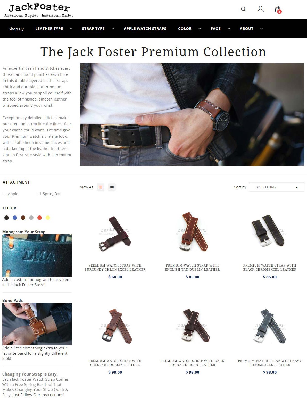 Jack Foster Handmade Leather Watch Straps