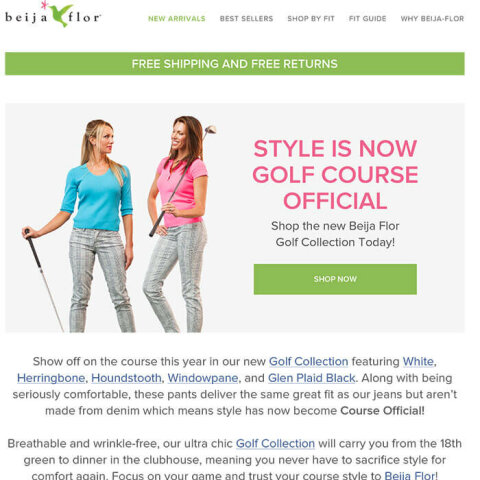 Beija Flor New Golf Collection
